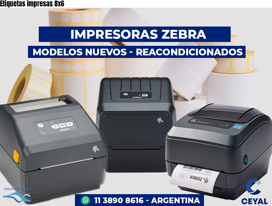 Etiquetas impresas 8x6