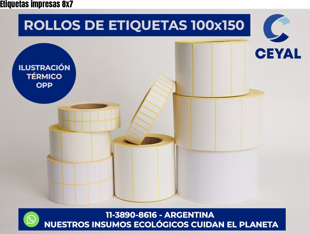 Etiquetas impresas 8×7