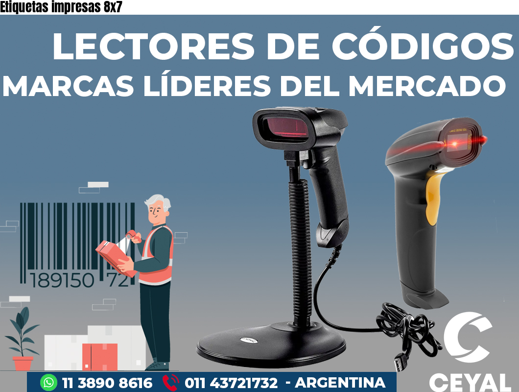 Etiquetas impresas 8x7