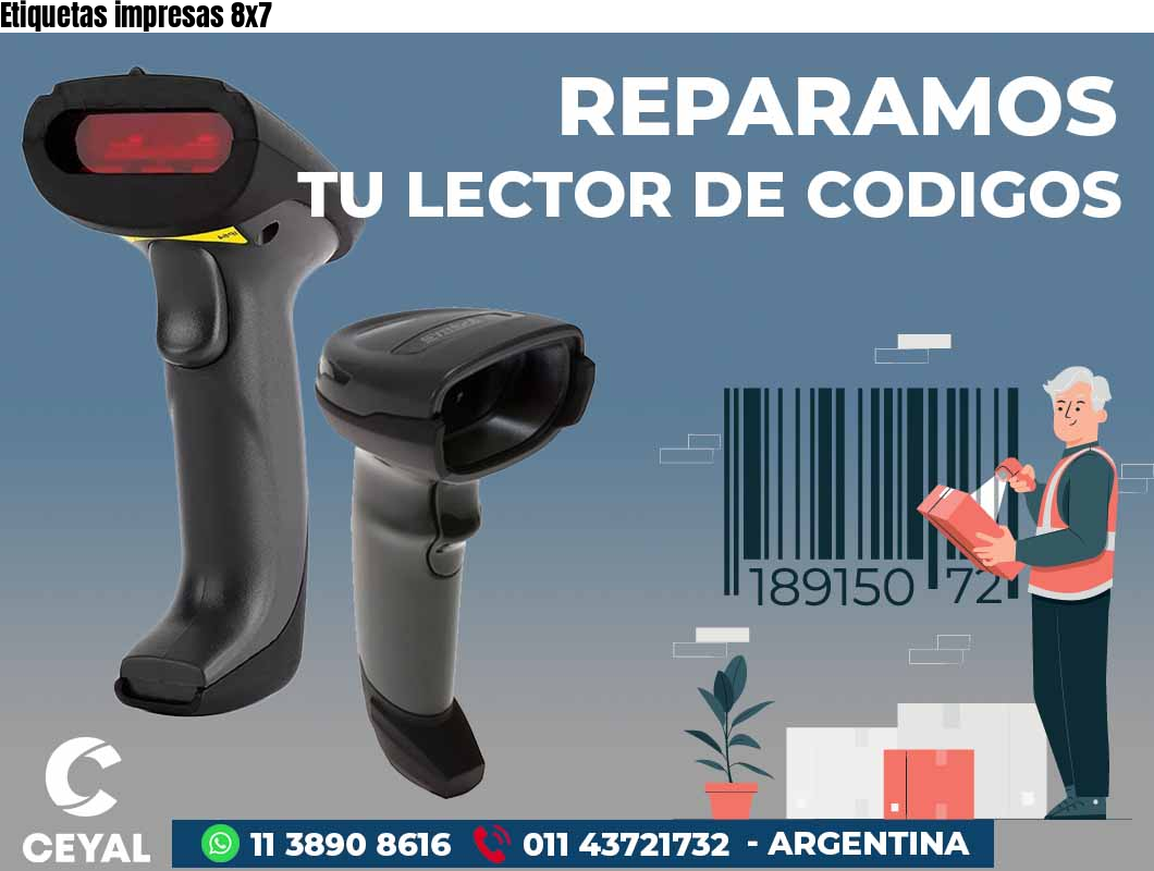 Etiquetas impresas 8x7