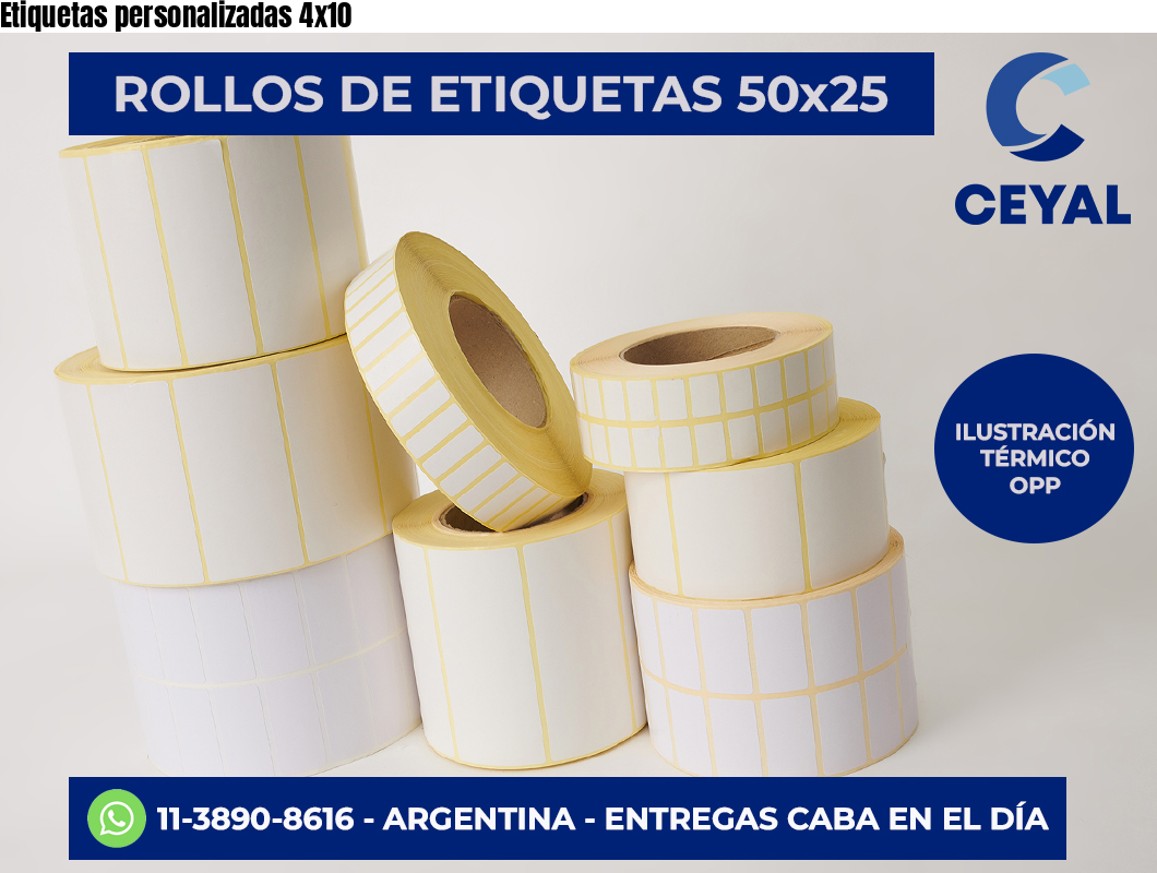 Etiquetas personalizadas 4×10