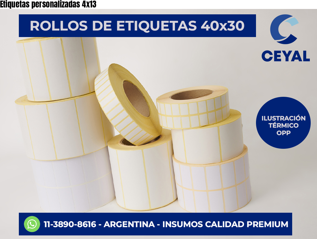 Etiquetas personalizadas 4×13