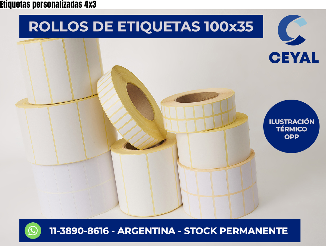Etiquetas personalizadas 4×3