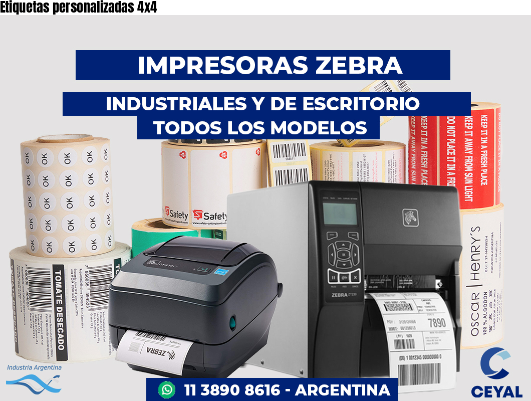 Etiquetas personalizadas 4x4