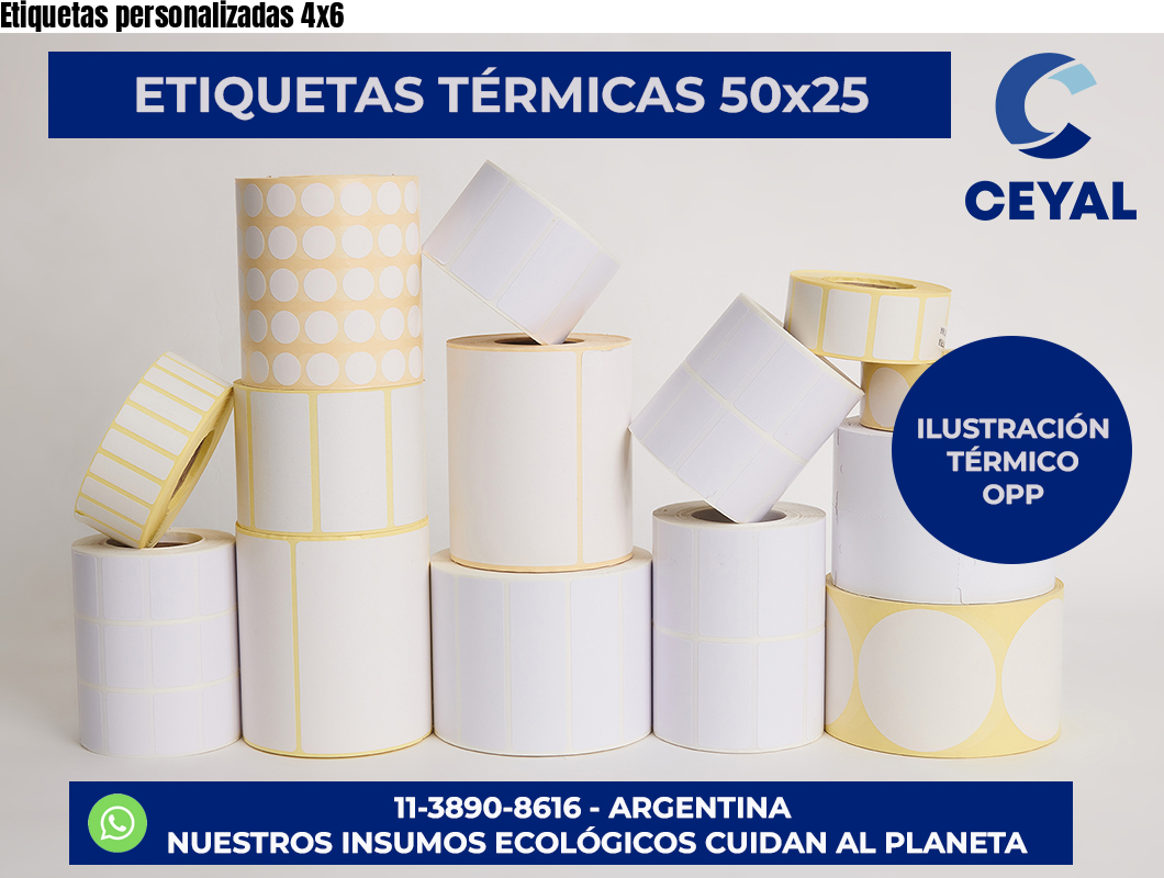 Etiquetas personalizadas 4×6