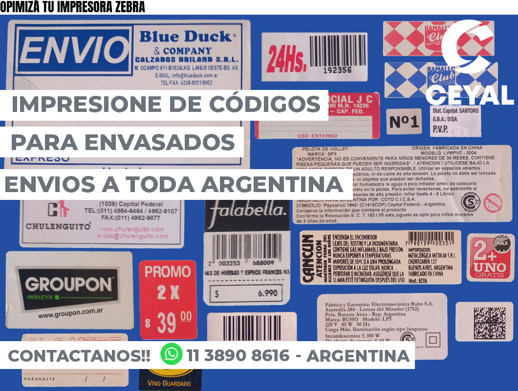 OPIMIZÁ TU IMPRESORA ZEBRA