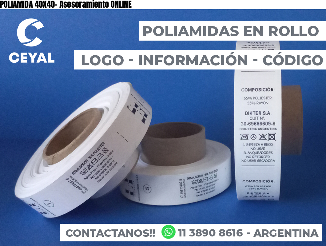 POLIAMIDA 40X40- Asesoramiento ONLINE
