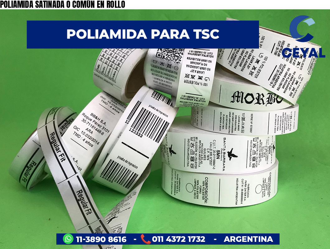 POLIAMIDA SATINADA O COMÚN EN ROLLO