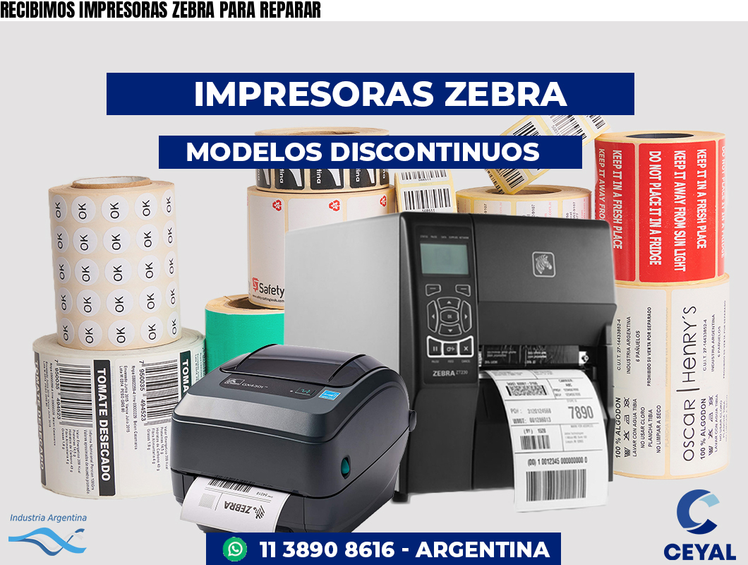 RECIBIMOS IMPRESORAS ZEBRA PARA REPARAR