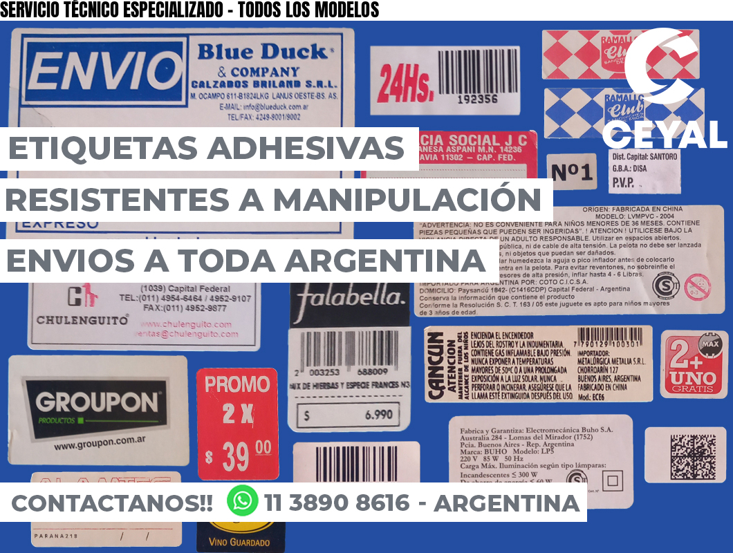 SERVICIO TÉCNICO ESPECIALIZADO - TODOS LOS MODELOS