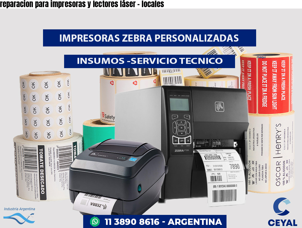 reparacion para impresoras y lectores láser - locales