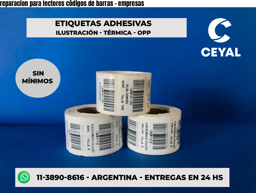 reparacion para lectores códigos de barras - empresas