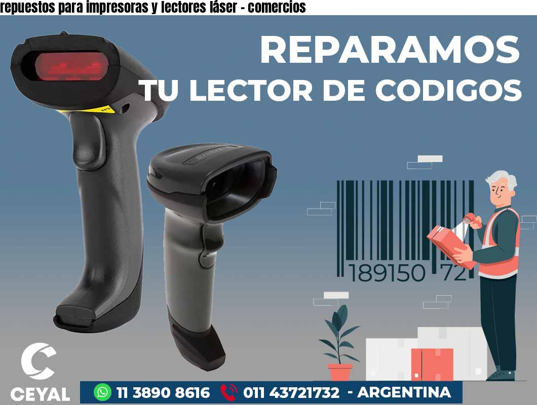 repuestos para impresoras y lectores láser - comercios