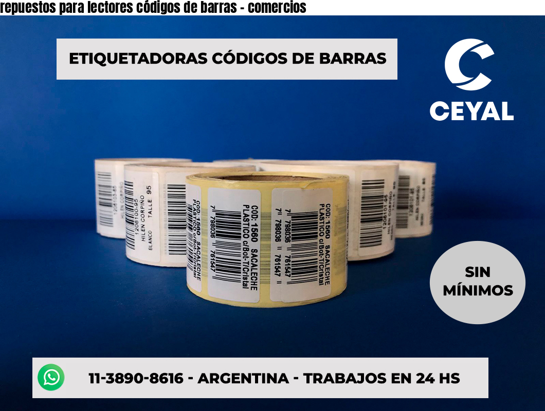 repuestos para lectores códigos de barras - comercios