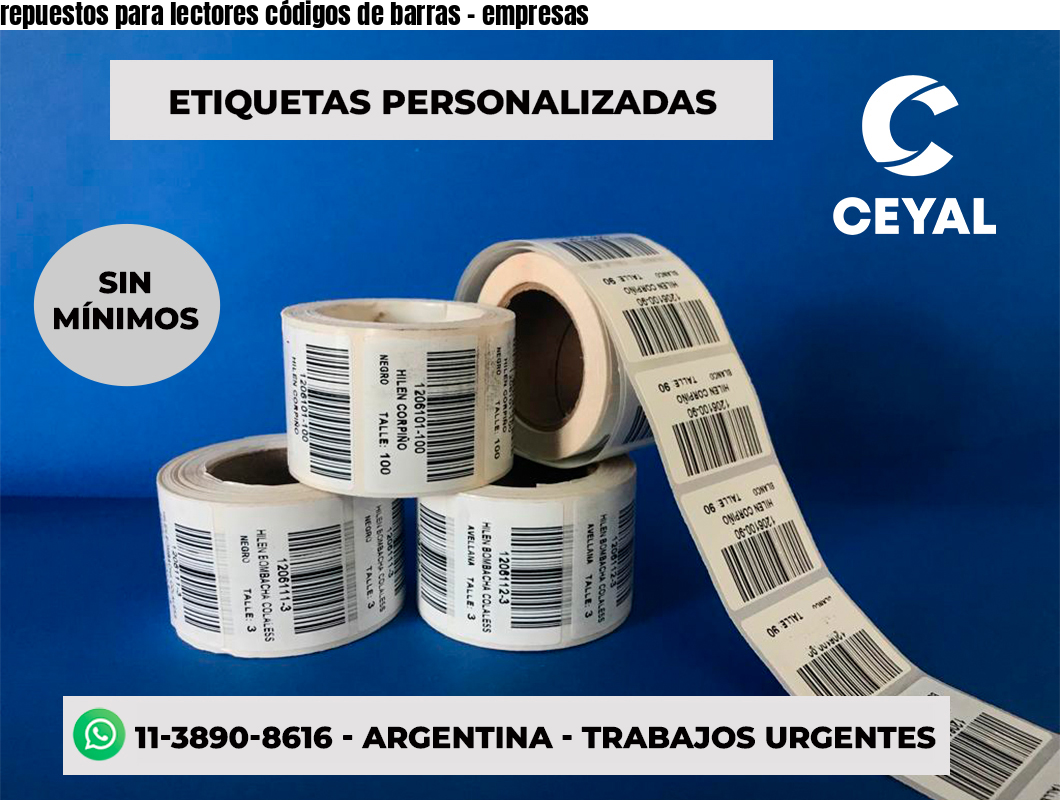 repuestos para lectores códigos de barras - empresas
