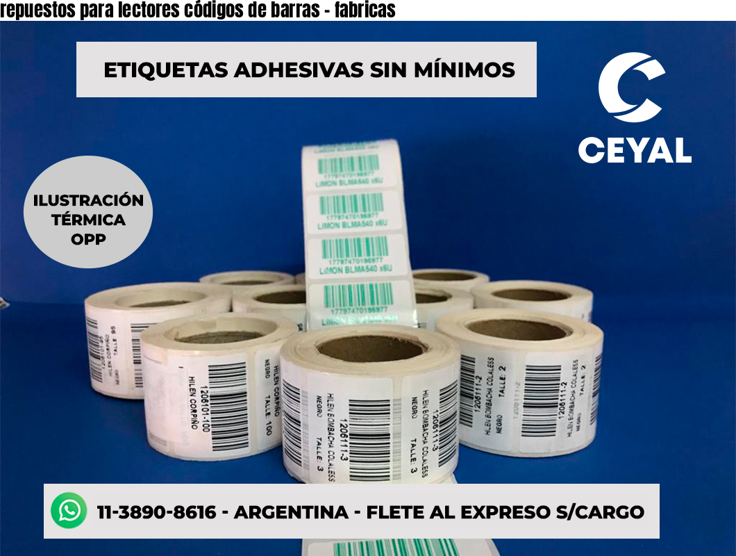 repuestos para lectores códigos de barras - fabricas