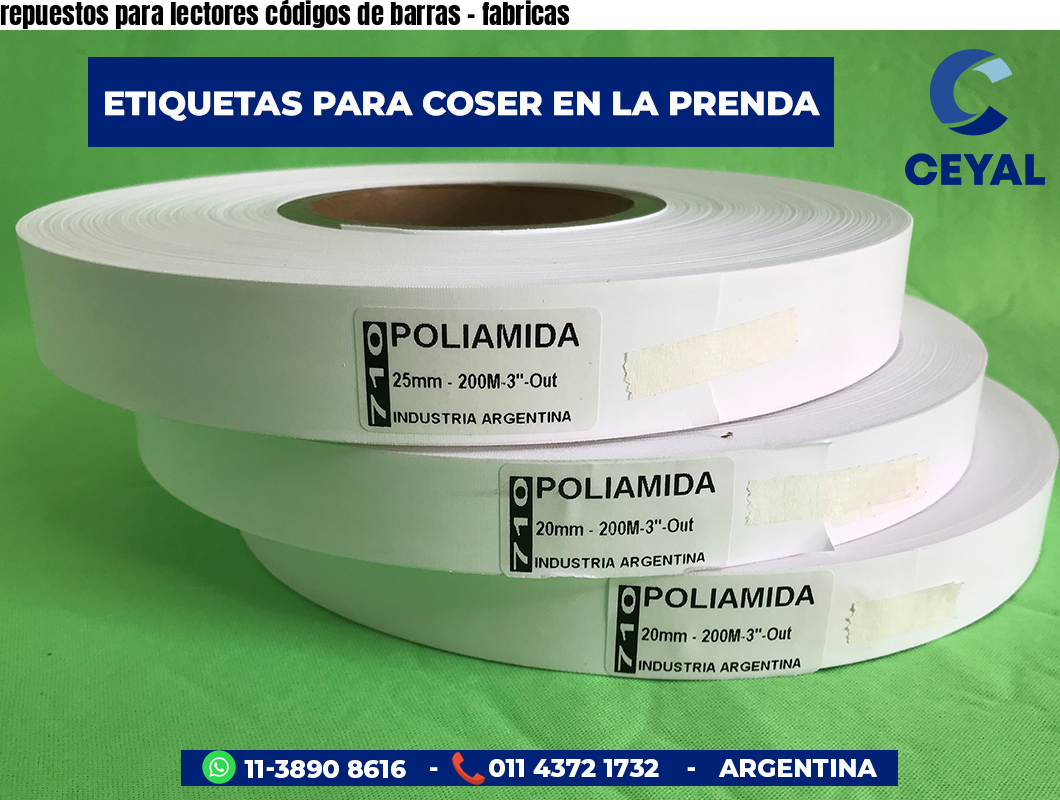 repuestos para lectores códigos de barras - fabricas