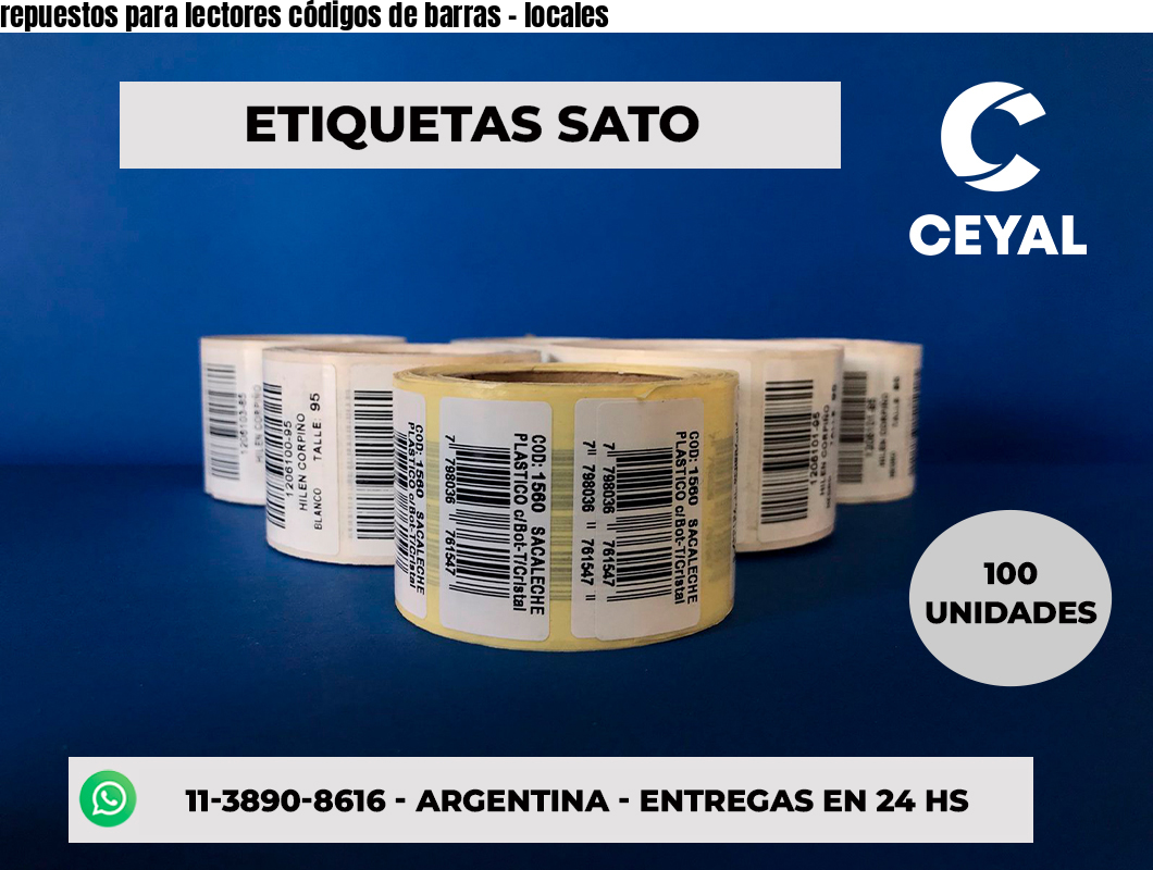 repuestos para lectores códigos de barras - locales