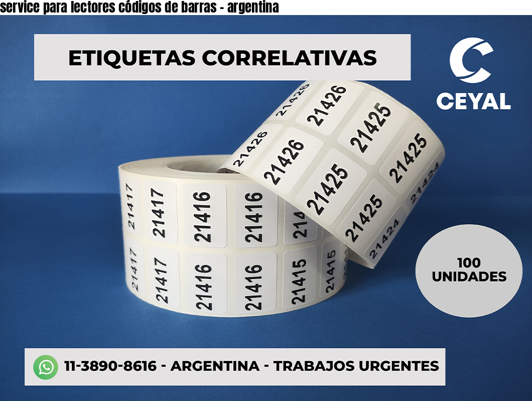 service para lectores códigos de barras - argentina