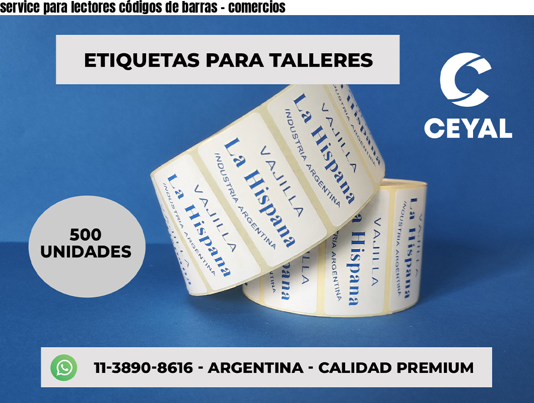service para lectores códigos de barras - comercios