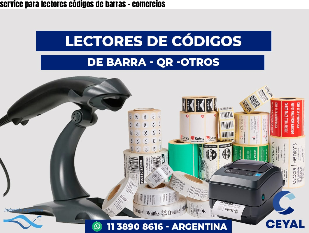 service para lectores códigos de barras - comercios