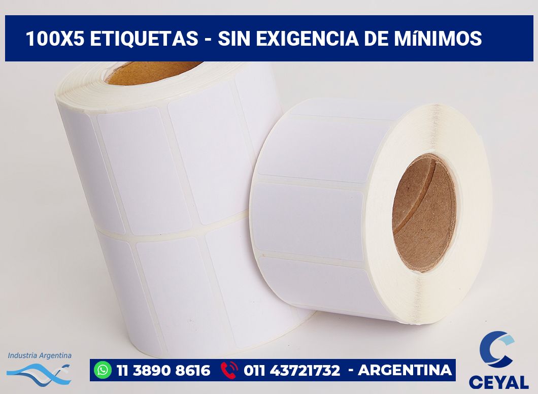 100×5 Etiquetas