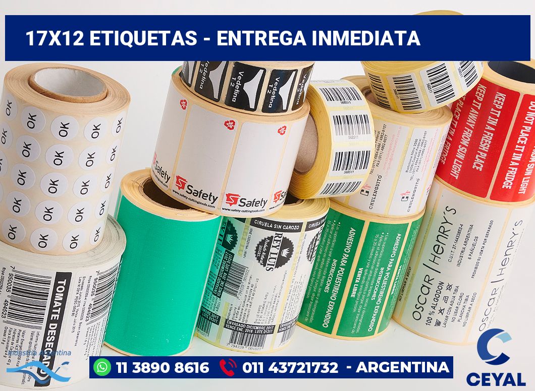 17×12 Etiquetas