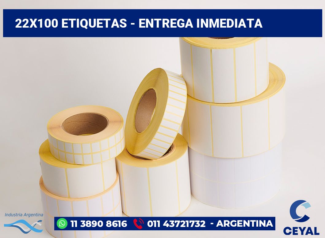 22x100 Etiquetas