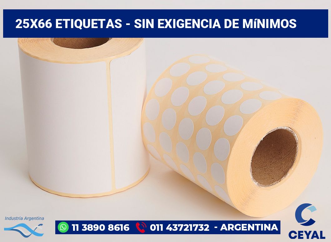 25×66 Etiquetas