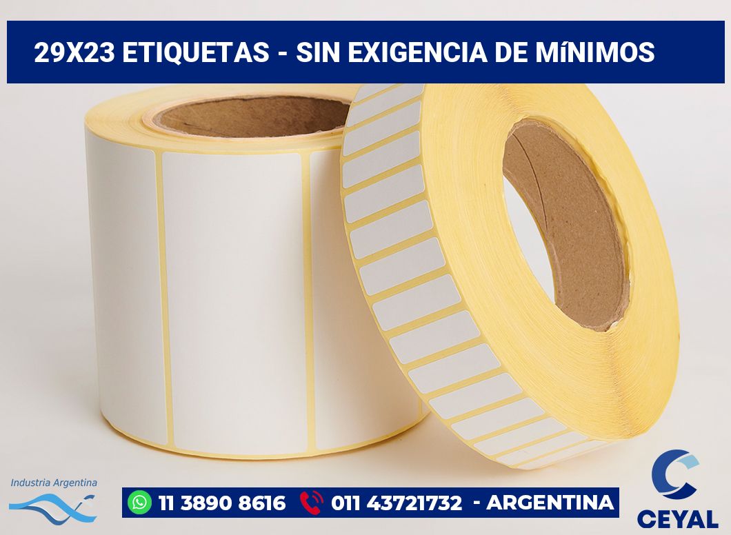 29×23 Etiquetas