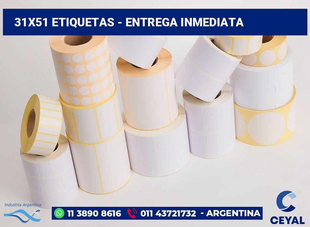 31x51 Etiquetas
