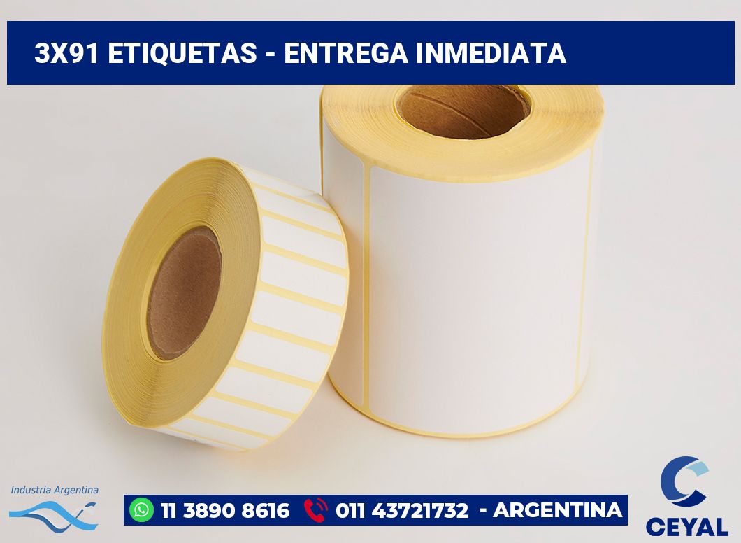 3×91 Etiquetas