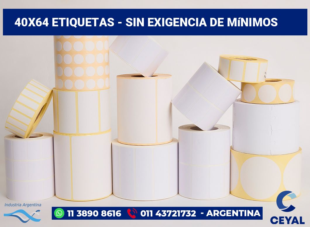 40x64 Etiquetas