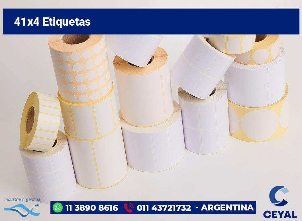 41x4 Etiquetas