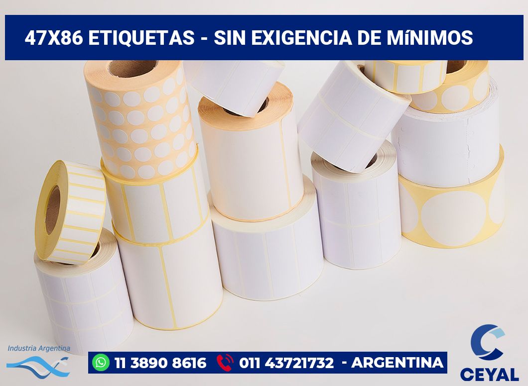 47×86 Etiquetas