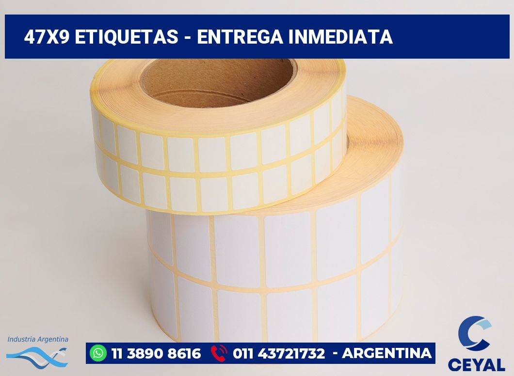 47x9 Etiquetas