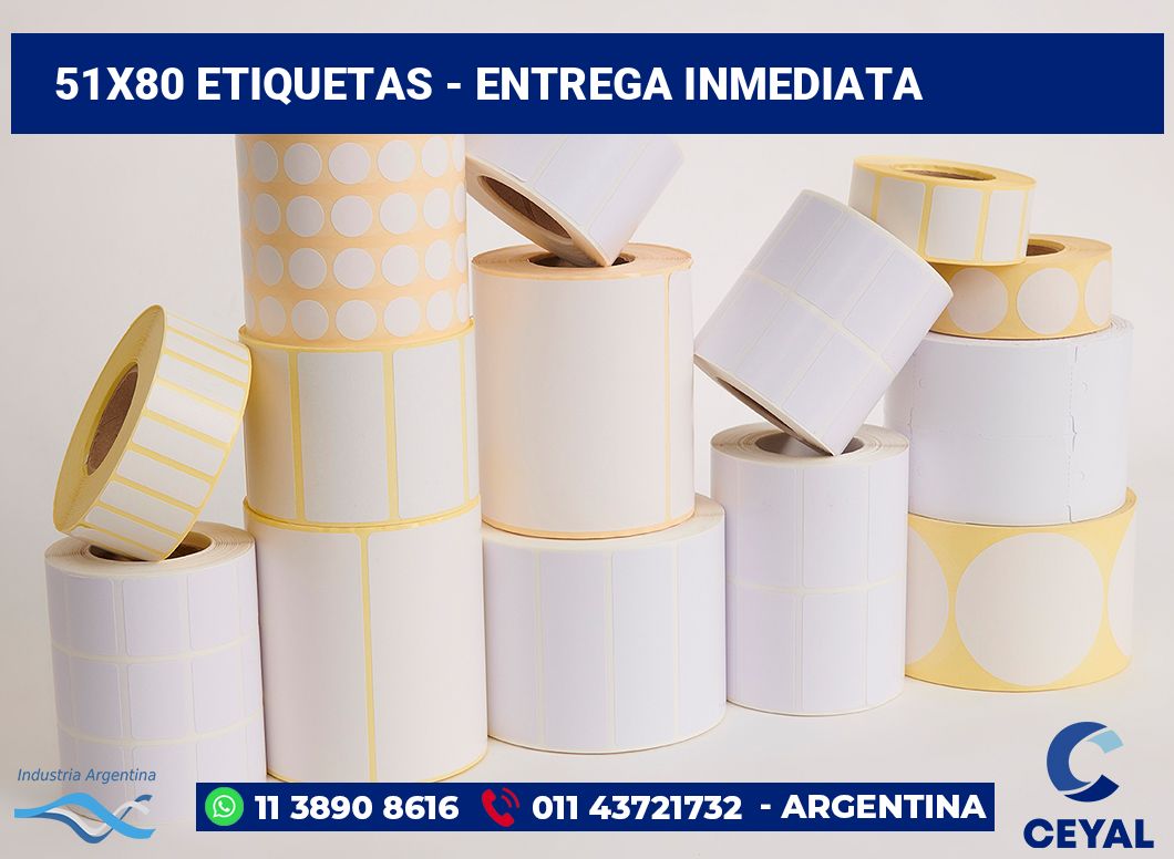 51×80 Etiquetas