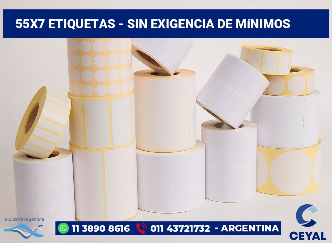 55×7 Etiquetas