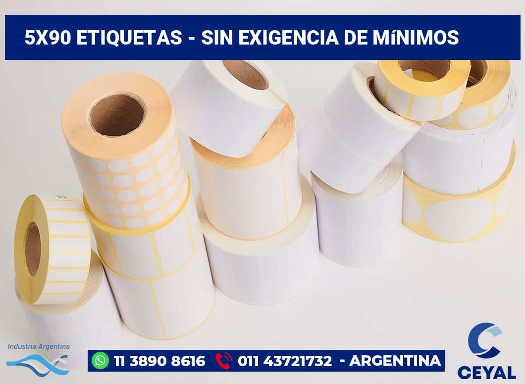 5x90 Etiquetas