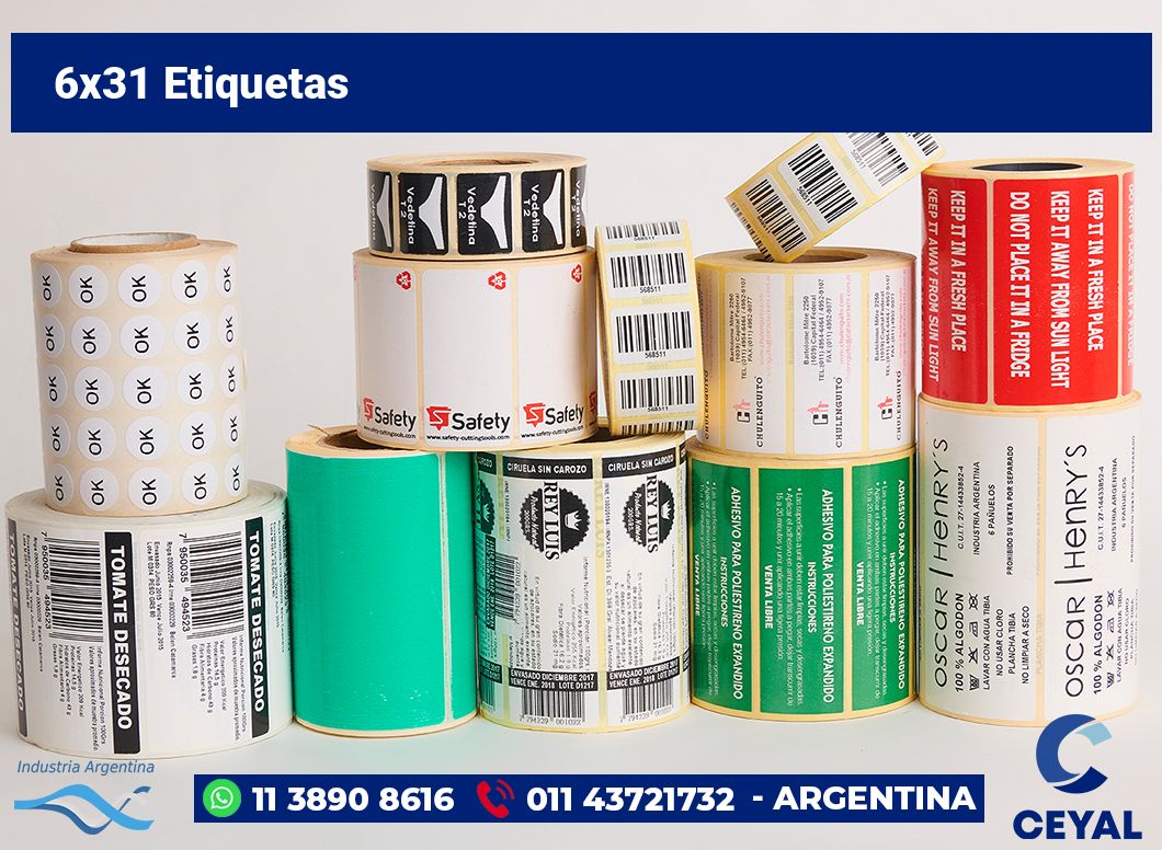 6x31 Etiquetas