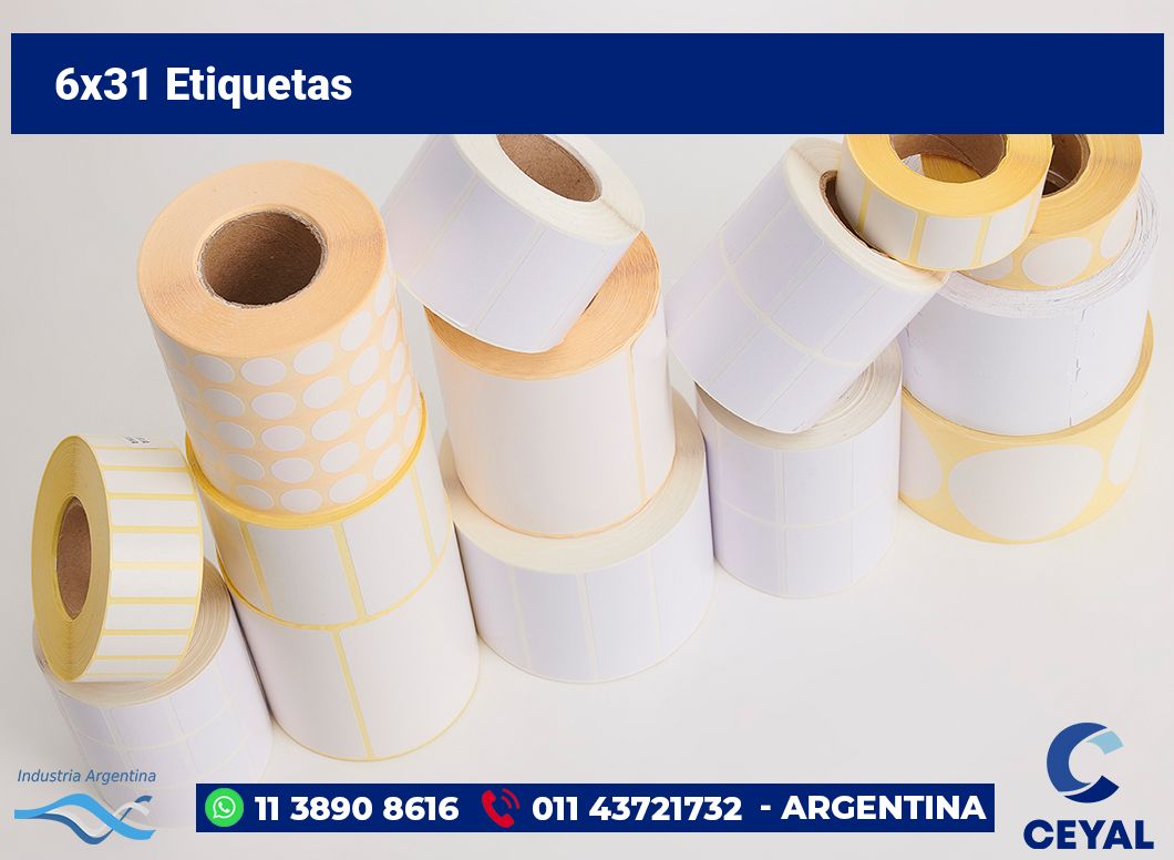 6×31 Etiquetas