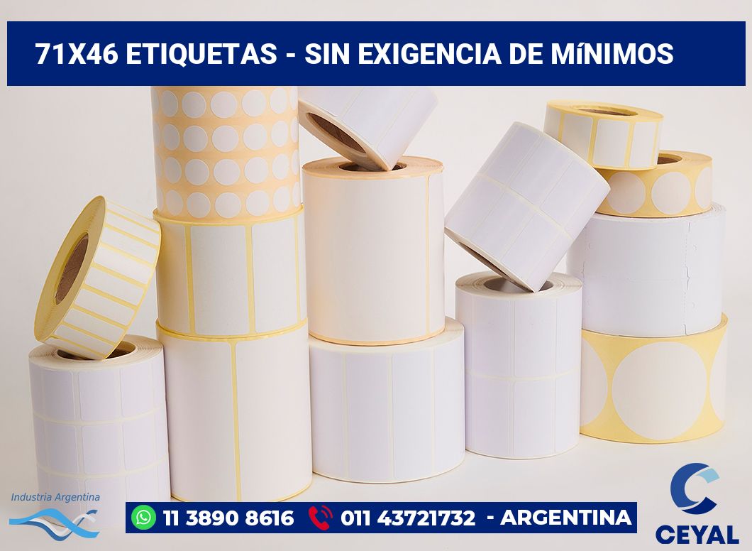 71×46 Etiquetas