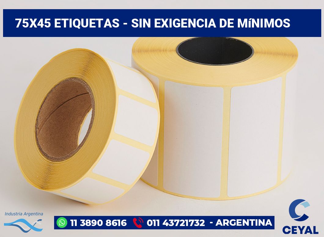 75x45 Etiquetas