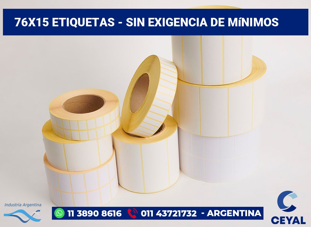76×15 Etiquetas