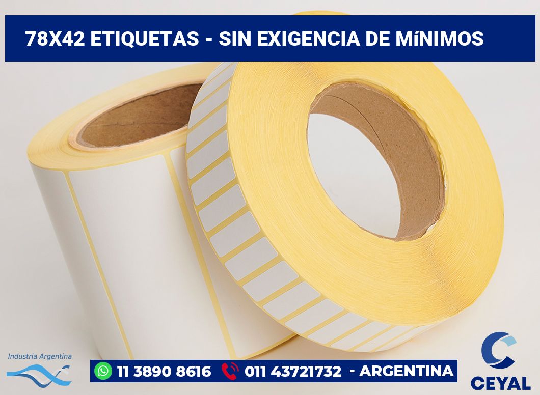78×42 Etiquetas