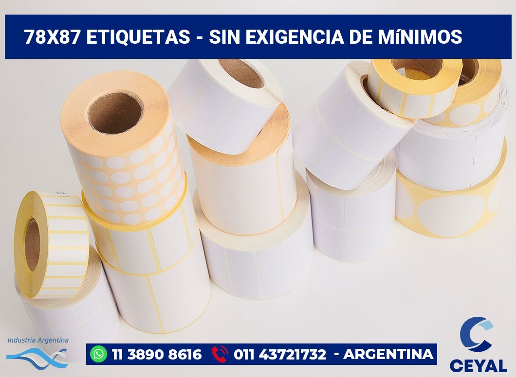 78x87 Etiquetas