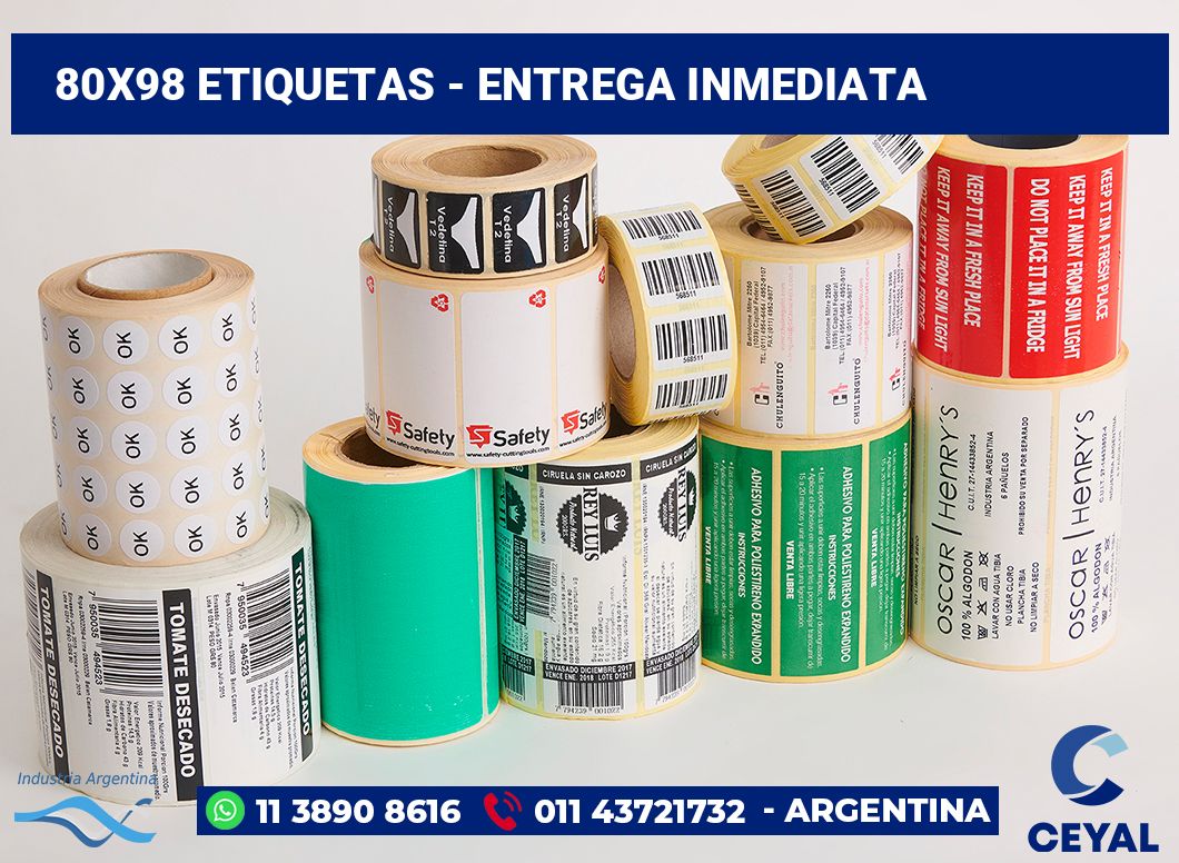 80x98 Etiquetas