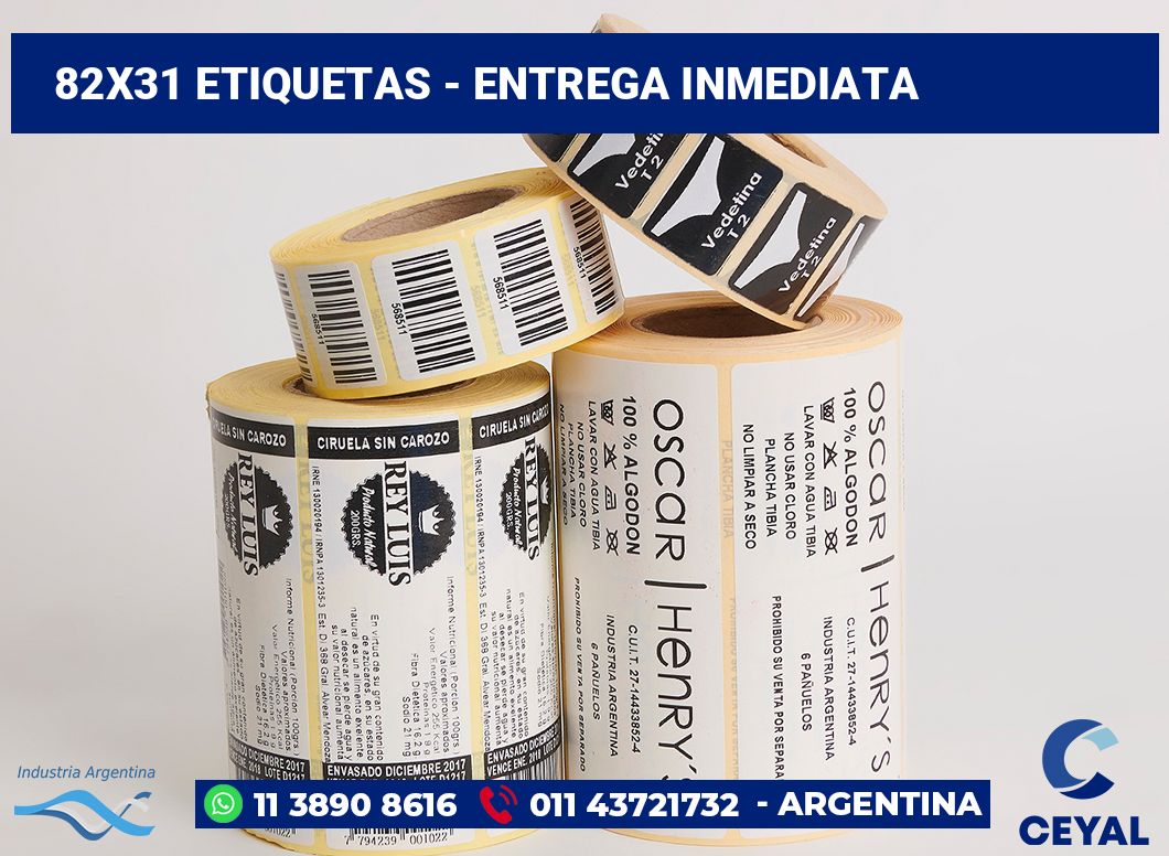 82x31 Etiquetas
