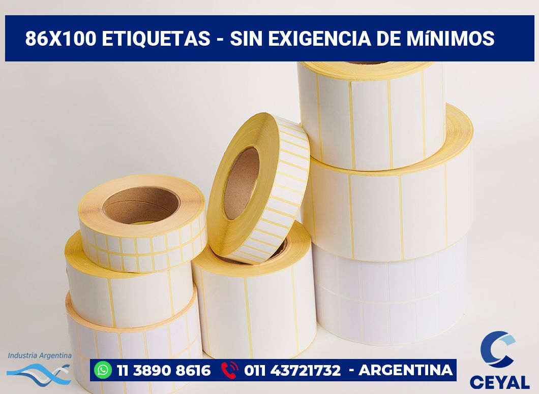 86×100 Etiquetas