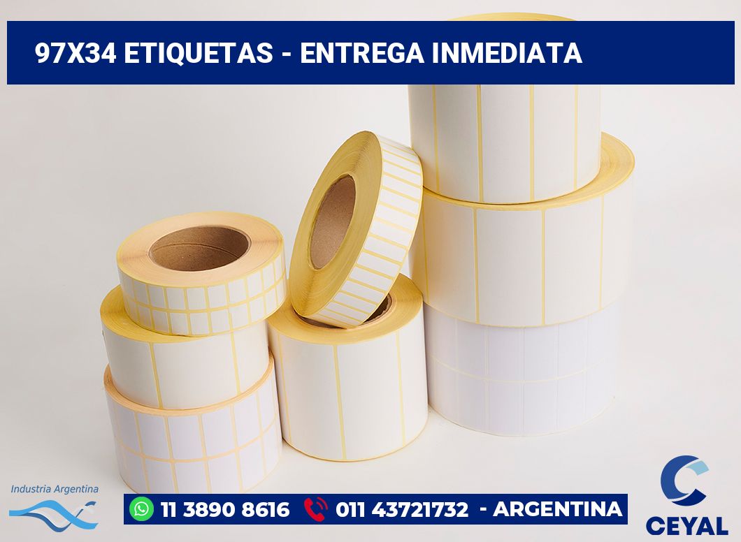 97x34 Etiquetas